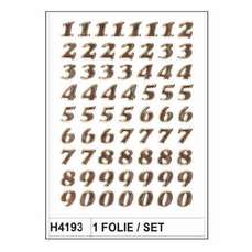 Sticker Vario cu numere 0-9, aurii, 1folie/set, H4193 HERMA