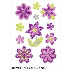Sticker Magic flori cu strasuri, stralucitoare, 1 folie/set, H6293 HERMA