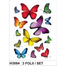 Sticker Décor fluturasi, 3folii/set, H3084 HERMA