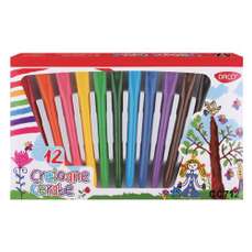 Creioane colorate cerate 12culori/set, Daco