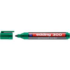 Permanent marker verde, varf 3,0 mm, Edding 300