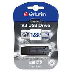 Memorie USB Store'n'Go V3 negru/gri, 128GB, Verbatim