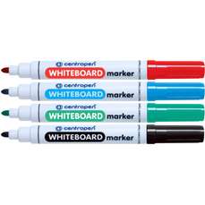 Whiteboard marker 4 culori/set, varf 3,0 mm, Centropen 8559