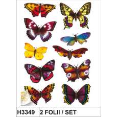 Sticker Decor cu fluturi, 3folii/set, H3349 HERMA
