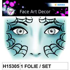Sticker Face art - decor pentru fata, Spider, 1folie/set, H15305 HERMA