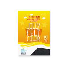 Fetru A4, negru, 180g/mp, 10buc/set, Junior J135 070