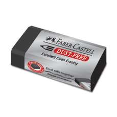 Guma cauciuc sintetic, neagra, dust free, Faber Castell-FC187171
