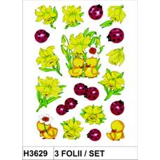 Sticker Decor puisori si gargarite, 3folii/set, H3629 HERMA