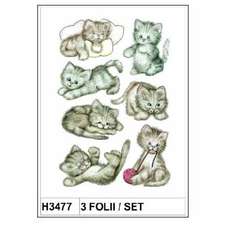 Sticker Decor pisicute dulci, 3folii/set, H3477 HERMA