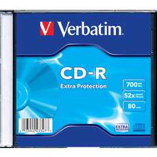 CD-R 80minute, 52x, carcasa slim, extra protection, Verbatim