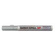 Permanent marker cu vopsea alb, varf 1,0-2,0 mm, Daco, MK501W