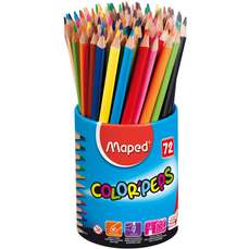 Creioane colorate 72 buc/set, Color Peps Maped