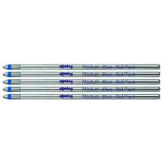 Rezerva metal pentru pix multipen 3 in 1, albastra, varf 0,7mm, 5buc/set, Rotring