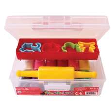 Plastilina in cutie, 12 culori/set cu accesorii, PL312, 375g, Daco