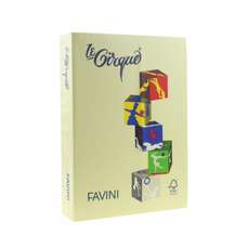 Carton copiator A4, 160g, colorat in masa galben deschis, 100 Favini