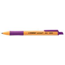 Pix retractabil, lila, corp portocaliu, varf 0,5mm, 603058 Stabilo