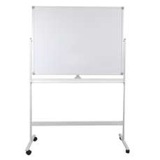 Whiteboard magnetic, dubla fata, rotativa, 100cm x 180cm, pe stand mobil, Optima