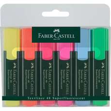 Textmarker 6 culori/set, 1548 Faber Castell FC154806