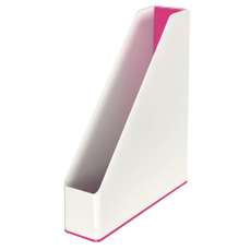 Suport vertical alb/roz metalizat Wow Dual Color Leitz