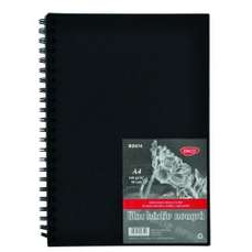 Bloc de desen si schite A4, hartie neagra, 30file, 140g/mp BD414 Daco