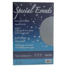 Carton color metalizat, argintiu, A4, 120g/mp, 20coli/top, Special Events Favini