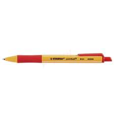 Pix retractabil, rosu, corp portocaliu, varf 0,5mm, 603040 Stabilo