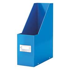 Suport vertical carton laminat, albastru, latime 10cm, Click&Store Leitz
