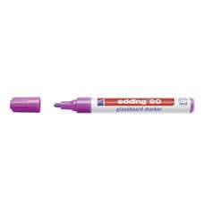 Permanent marker pentru suprafete din sticla, violet, varf 3,0 mm, Edding 90