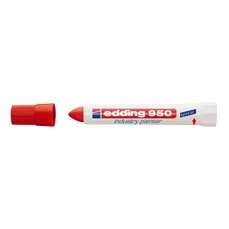 Permanent marker industrial, rosu, varf 10,0 mm, Edding 950