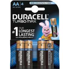 Baterie alcalina, cilindrica, R6, AA, 4buc/set, Turbo Max Duracell