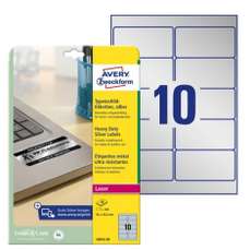 Etichete autoadezive de identificare 10/A4, 20coli/cutie, 96x50,8mm, Avery Zweckform L6012-20