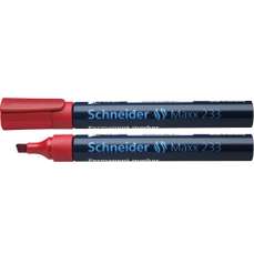 Permanent marker rosu, varf 4,0 mm, Maxx 233 Schneider