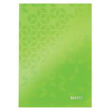 Caiet A5, 80file, dictando, coperta carton, verde, Wow Leitz