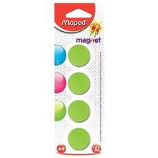 Magneti, 27mm, culoare verde, 4buc/set, Maped