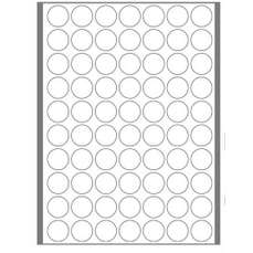 Etichete autoadezive rotunde, diam.13mm, 700buc/set, 10coli/set, albe, Tanex