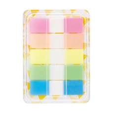 Index autoadeziv plastic cu dispenser, 5x20file/set, 44mm x 12mm, transparent color, Deli