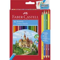 Creioane colorate 36+3+1 culori/set, Faber Castell-FC110336