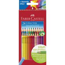 Creioane colorate 24culori/set, Grip 2001 Faber Castell-FC112424