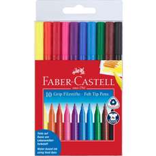 Carioca 10 culori/set Grip Colour Faber Castell-FC155310