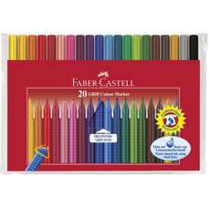 Carioca 20 culori/set Grip Colour Faber Castell-FC155320