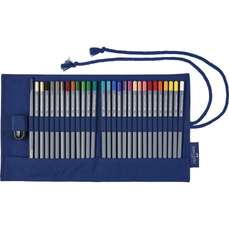 Creioane colorate acuarela, 27culori/set, rollup, Goldfaber Aqua, Faber Castell-FC114652