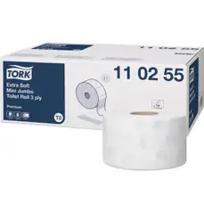 Hartie igienica alba, pt dispenser, 3 straturi, 120ml, 12role/bax Tork Extra Soft 110255