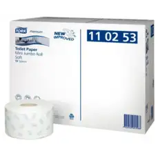 Hartie igienica alba mini jumbo, pt dispenser, 2 straturi,170ml, 12role/bax Tork Premium Soft 110253