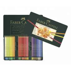 Creioane colorate, in cutie metal, 60culori/set, Polychromos Faber Castell-FC110060