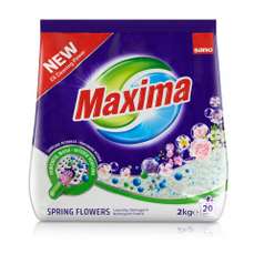 Detergent pudra pentru tesaturi, automat, 2kg, Maxima Spring Flowers Sano