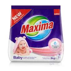 Detergent pudra pentru tesaturi, automat, 2kg, Maxima Baby Sano