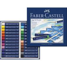 Creioane ulei pastel, 24culori/set, Faber Castell-FC127024