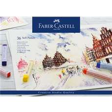 Creioane pastel soft, 36culori/set, Faber Castell-FC128336