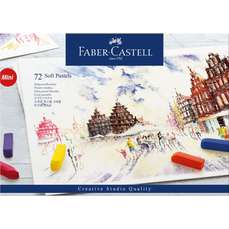 Creioane pastel soft, mini, 72culori/set, Faber Castell-FC128272