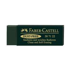 Guma cauciuc sintetic, verde, dust free, Arta, 587122, Faber Castell